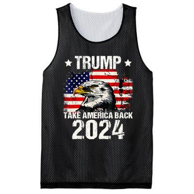 Trump 2024 flag take America back Trump 2024 Mesh Reversible Basketball Jersey Tank