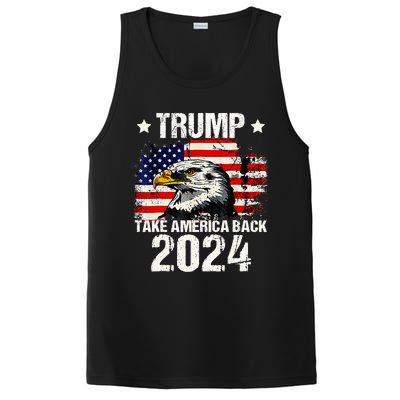 Trump 2024 flag take America back Trump 2024 PosiCharge Competitor Tank