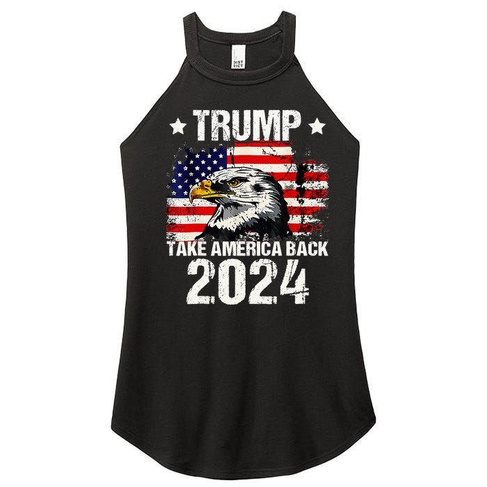 Trump 2024 flag take America back Trump 2024 Women's Perfect Tri Rocker Tank