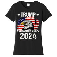 Trump 2024 flag take America back Trump 2024 Women's T-Shirt