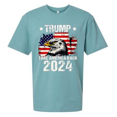 Trump 2024 flag take America back Trump 2024 Sueded Cloud Jersey T-Shirt