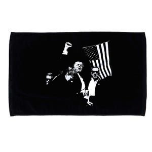 Trump 2024 Fear Not American Hero Fight Fight Fight Maga Microfiber Hand Towel