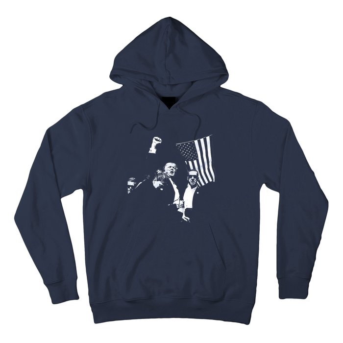 Trump 2024 Fear Not American Hero Fight Fight Fight Maga Hoodie