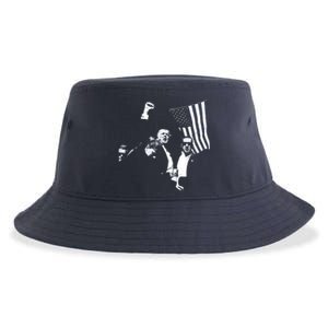 Trump 2024 Fear Not American Hero Fight Fight Fight Maga Sustainable Bucket Hat