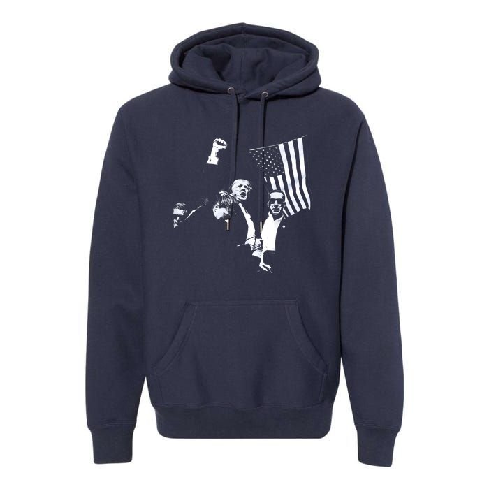 Trump 2024 Fear Not American Hero Fight Fight Fight Maga Premium Hoodie