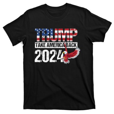 Trump 2024 Flag Take America Back Men Women Trump 2024 T-Shirt