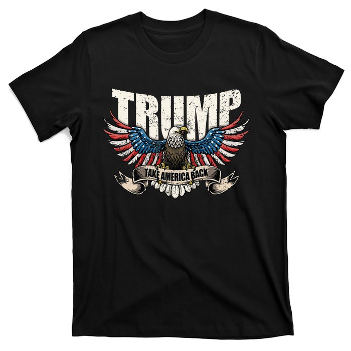 Trump 2024 Flag Take America Back Donald Trump T-Shirt