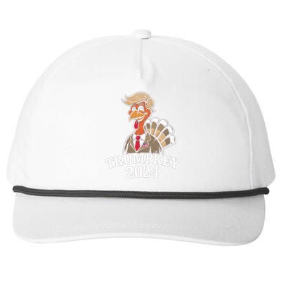 Trumpkey 2024 Funny Turkey Trump Hair Make Thanksgiving Gift Snapback Five-Panel Rope Hat