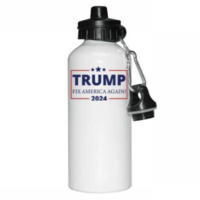 Trump 2024 Fix America Again Aluminum Water Bottle 