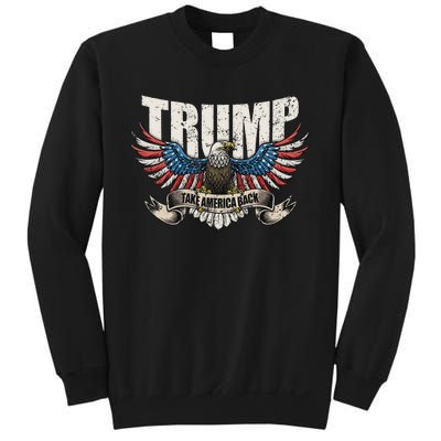 Trump 2024 Flag Take America Back Women Sweatshirt