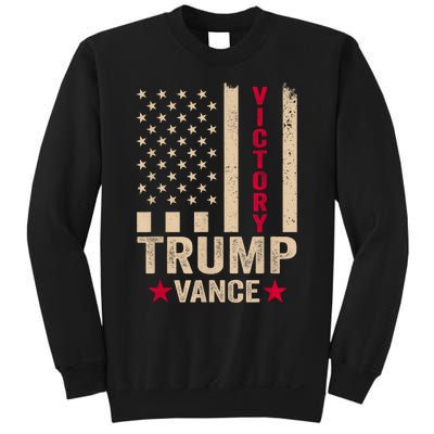 Trump 2024 Flag Victory J.D.Vance President 47 Trump Won Sweatshirt