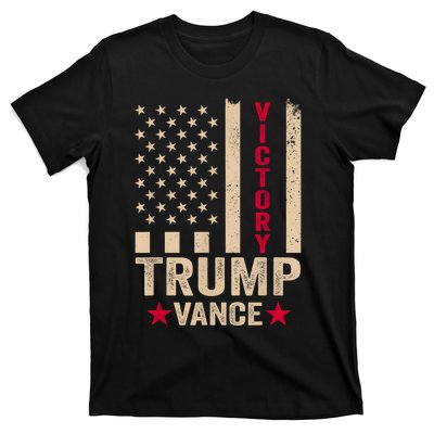 Trump 2024 Flag Victory J.D.Vance President 47 Trump Won T-Shirt