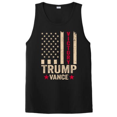 Trump 2024 Flag Victory J.D.Vance President 47 Trump Won PosiCharge Competitor Tank