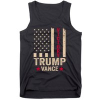 Trump 2024 Flag Victory J.D.Vance President 47 Trump Won Tank Top