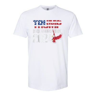 Trump 2024 Flag Take America Back Trump 2024 Softstyle CVC T-Shirt