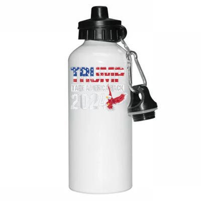 Trump 2024 Flag Take America Back Trump 2024 Aluminum Water Bottle