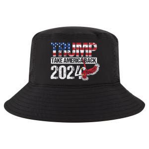 Trump 2024 Flag Take America Back Cool Comfort Performance Bucket Hat