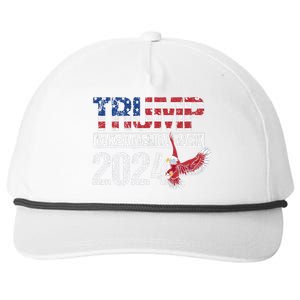 Trump 2024 Flag Take America Back Snapback Five-Panel Rope Hat