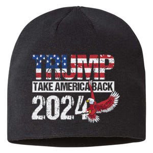 Trump 2024 Flag Take America Back Sustainable Beanie