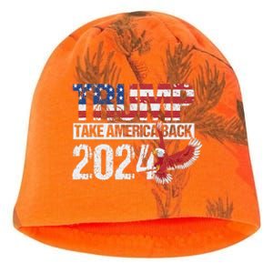 Trump 2024 Flag Take America Back Kati - Camo Knit Beanie