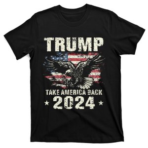 Trump 2024 Flag Take America Back Trump 2024 T-Shirt