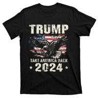 Trump 2024 Flag Take America Back Trump 2024 T-Shirt