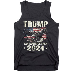 Trump 2024 Flag Take America Back Trump 2024 Tank Top