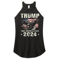 Trump 2024 Flag Take America Back Trump 2024 Women’s Perfect Tri Rocker Tank