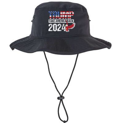 Trump 2024 Flag Take America Back 4th Of July Trump 2024 Legacy Cool Fit Booney Bucket Hat