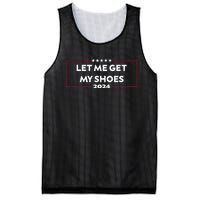 Trump 2024 Funny Let Me Get My Shoes Mesh Reversible Basketball Jersey Tank