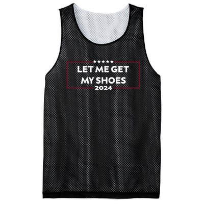 Trump 2024 Funny Let Me Get My Shoes Mesh Reversible Basketball Jersey Tank