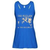 Trump 2024 Flag Outlaw Hillbilly J.D.Vance 2024 Ladies Essential Flowy Tank