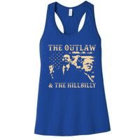 Trump 2024 Flag Outlaw Hillbilly J.D.Vance 2024 Women's Racerback Tank