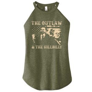 Trump 2024 Flag Outlaw Hillbilly J.D.Vance 2024 Women's Perfect Tri Rocker Tank