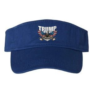 Trump 2024 Flag Take America Back  Donald Trump  Valucap Bio-Washed Visor