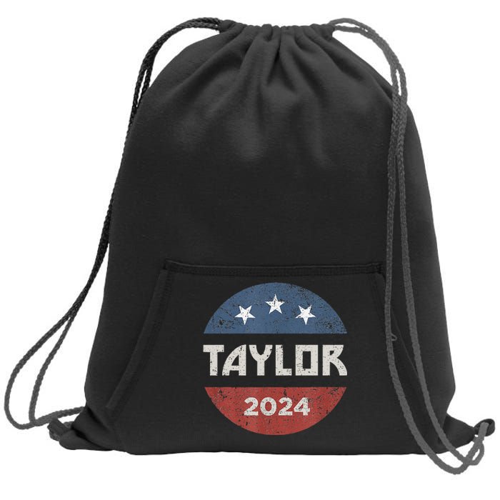 Taylor 2024 First Name Personalized Sweatshirt Cinch Pack Bag