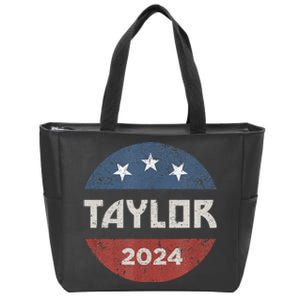 Taylor 2024 First Name Personalized Zip Tote Bag