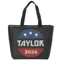 Taylor 2024 First Name Personalized Zip Tote Bag