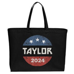 Taylor 2024 First Name Personalized Cotton Canvas Jumbo Tote