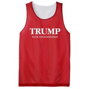 Trump 2024 Fuck Your Feelings Mesh Reversible Basketball Jersey Tank