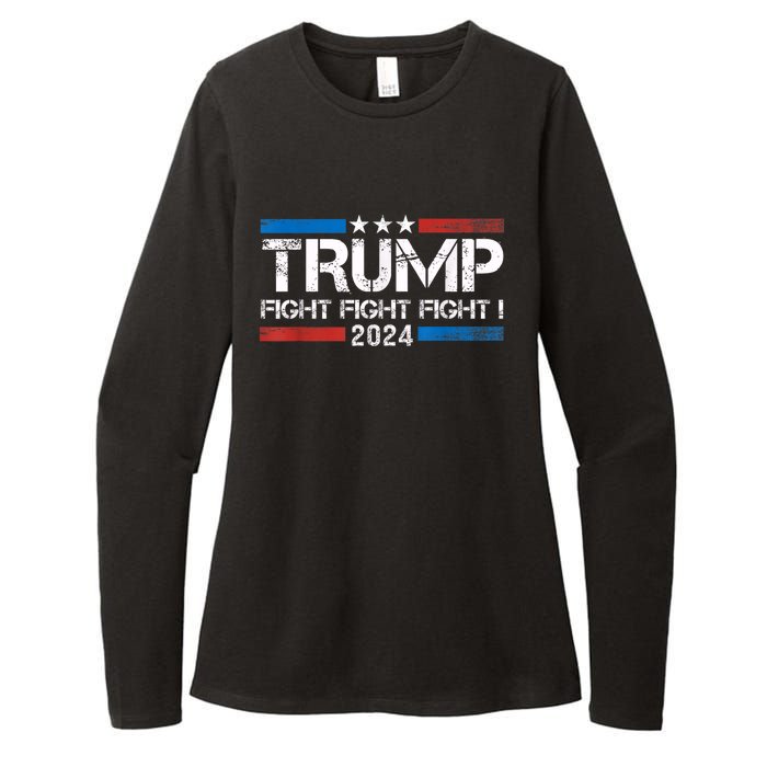 Trump 2024 Fight Fight Fight Trump President Election 2024 Womens CVC Long Sleeve Shirt