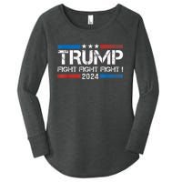 Trump 2024 Fight Fight Fight Trump President Election 2024 Women's Perfect Tri Tunic Long Sleeve Shirt