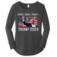 Trump 2024 Fight Fight Fight Women's Perfect Tri Tunic Long Sleeve Shirt