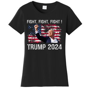 Trump 2024 Fight Fight Fight Women's T-Shirt