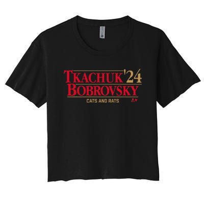 Tkachukbobrovsky 24 Florida Hockey Women's Crop Top Tee