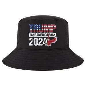 Trump 2024 Flag Take America Back Men Women Trump 2024 Cool Comfort Performance Bucket Hat