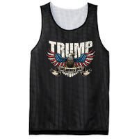 Trump 2024 Flag Take America Back Donald Trump Mesh Reversible Basketball Jersey Tank