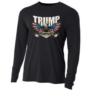 Trump 2024 Flag Take America Back Donald Trump Cooling Performance Long Sleeve Crew