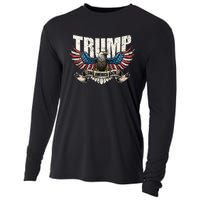 Trump 2024 Flag Take America Back Donald Trump Cooling Performance Long Sleeve Crew