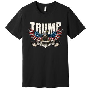 Trump 2024 Flag Take America Back Donald Trump Premium T-Shirt